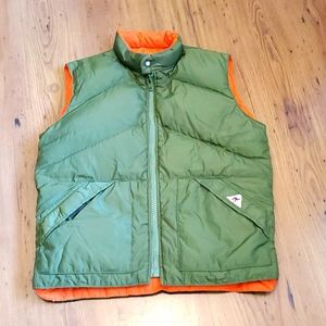Vintage Camel Reversible vest goose full zipper